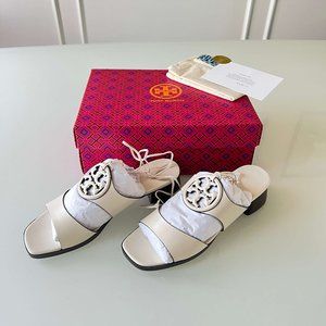 Tory Burch new ivory women sandal, 38.5, NEW